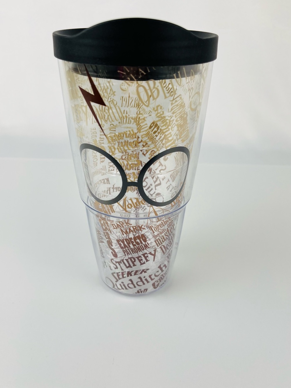 Tervis 24oz Harry Potter "Glasses and Scar" Insulated Classic Tumbler Black Tan